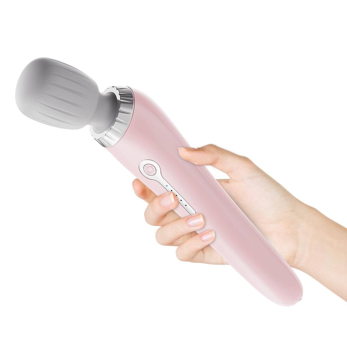 Handheld Massager, Cordless Electric Back Massager, Portable 5 Speeds Deep Tissue Massage for Relaxation, Sports Recovery, Pain Relief, Back, Leg, Shoulder, Waist, Neck, Gifts for Men Women-Pink