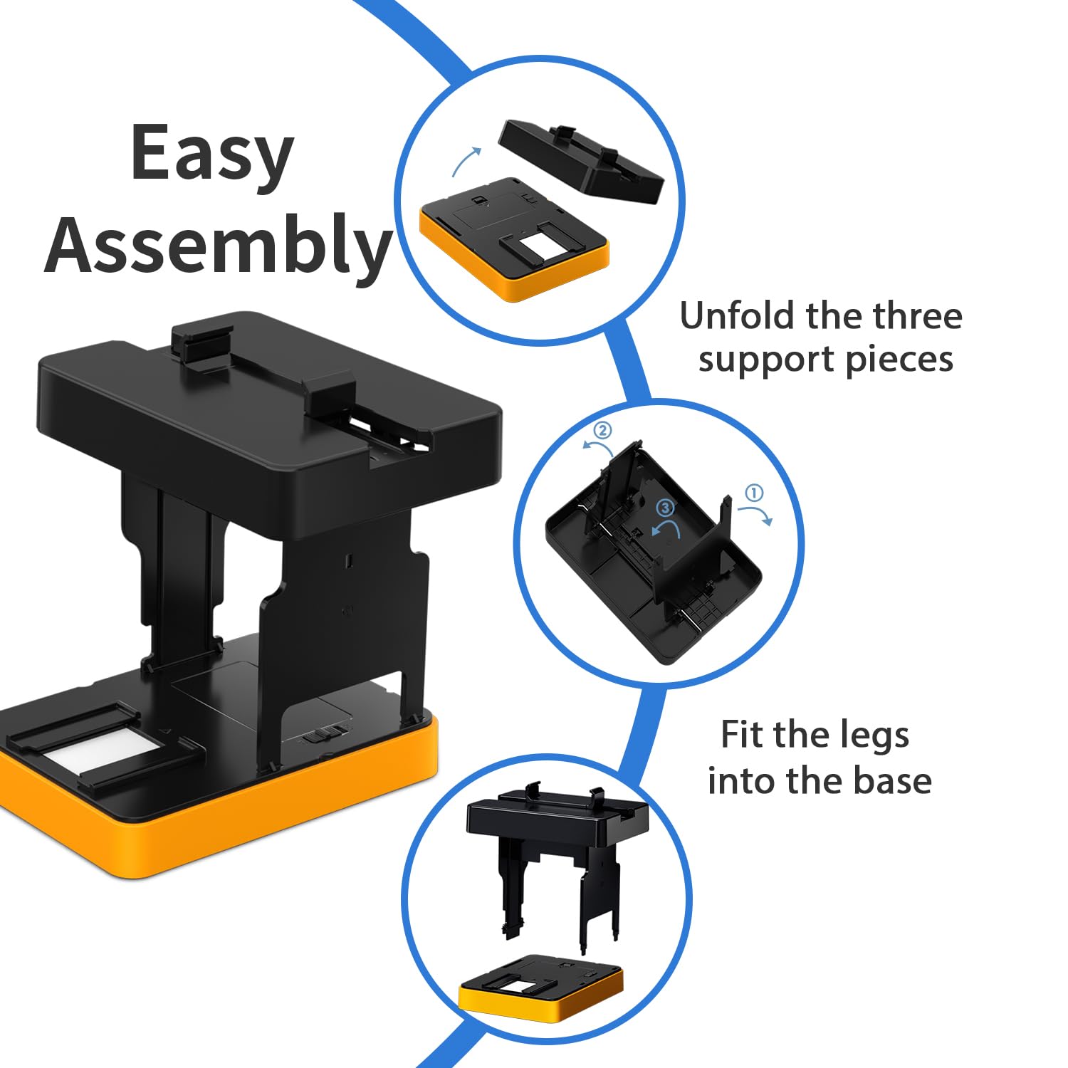 Mobile Film Scanner 35mm, Positive Slide & Negative Scanner Photo Scanner Converts 35mm Slides & Negatives to Digital Photos