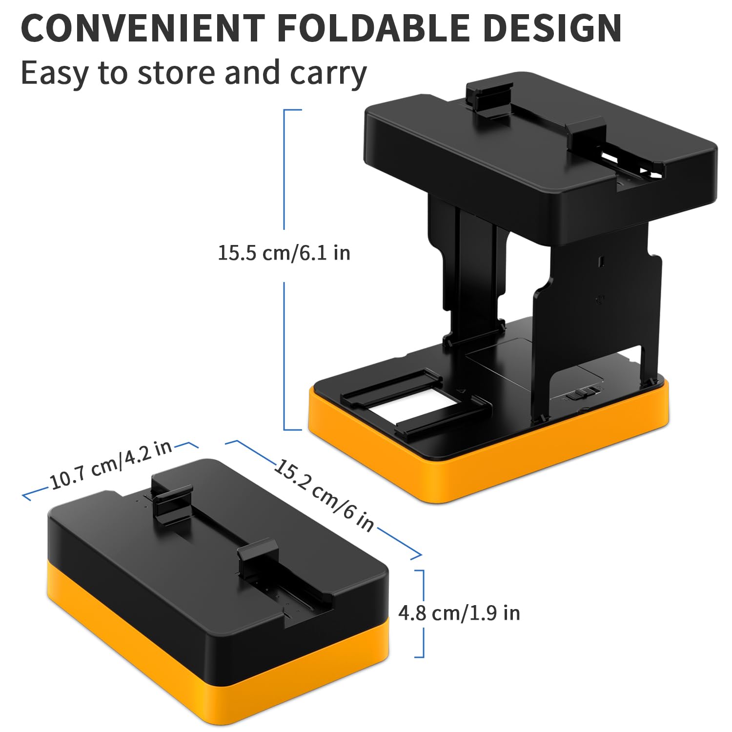 Mobile Film Scanner 35mm, Positive Slide & Negative Scanner Photo Scanner Converts 35mm Slides & Negatives to Digital Photos
