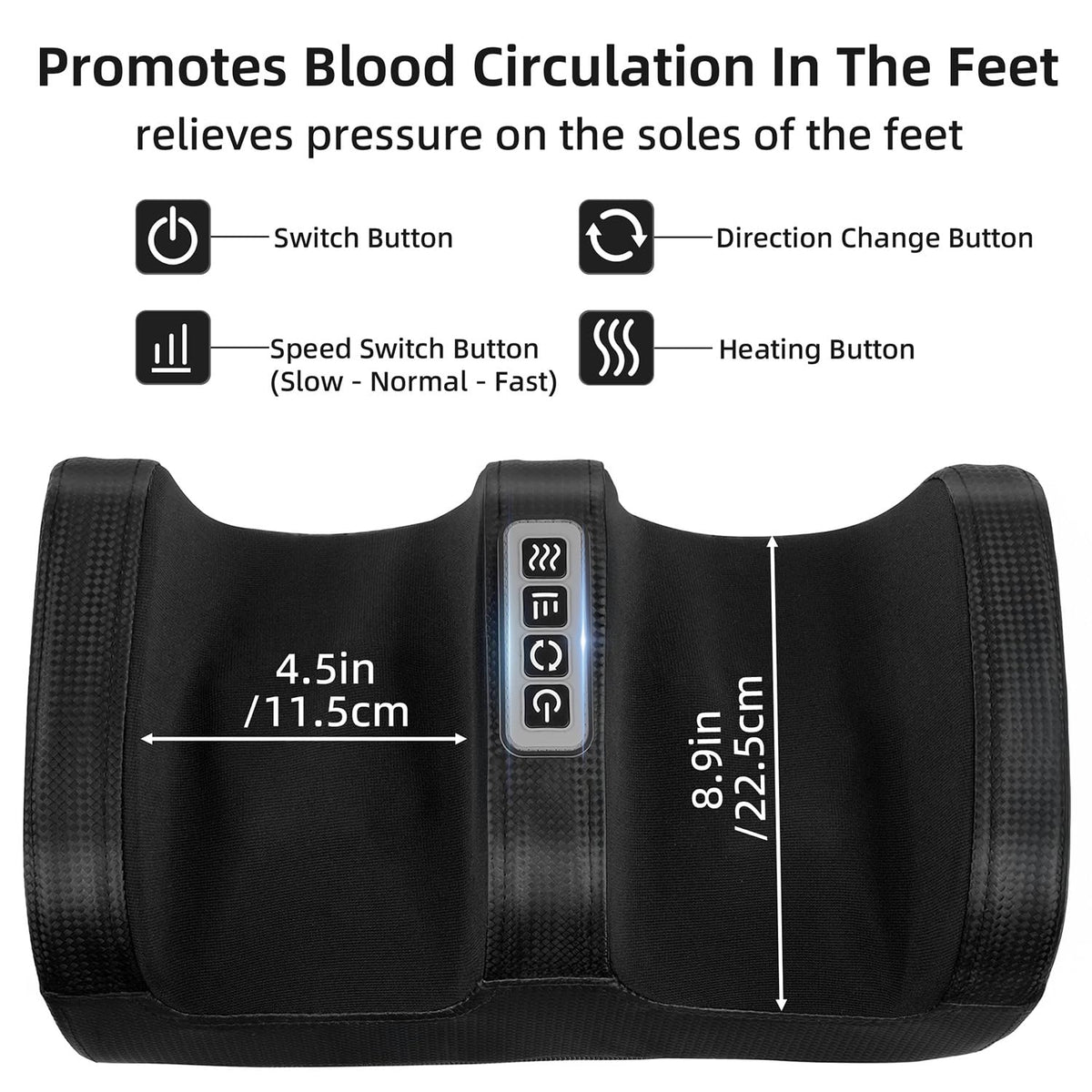 cotsoco Shiatsu Foot Massager with Heat, Electric Foot and Calf Massager