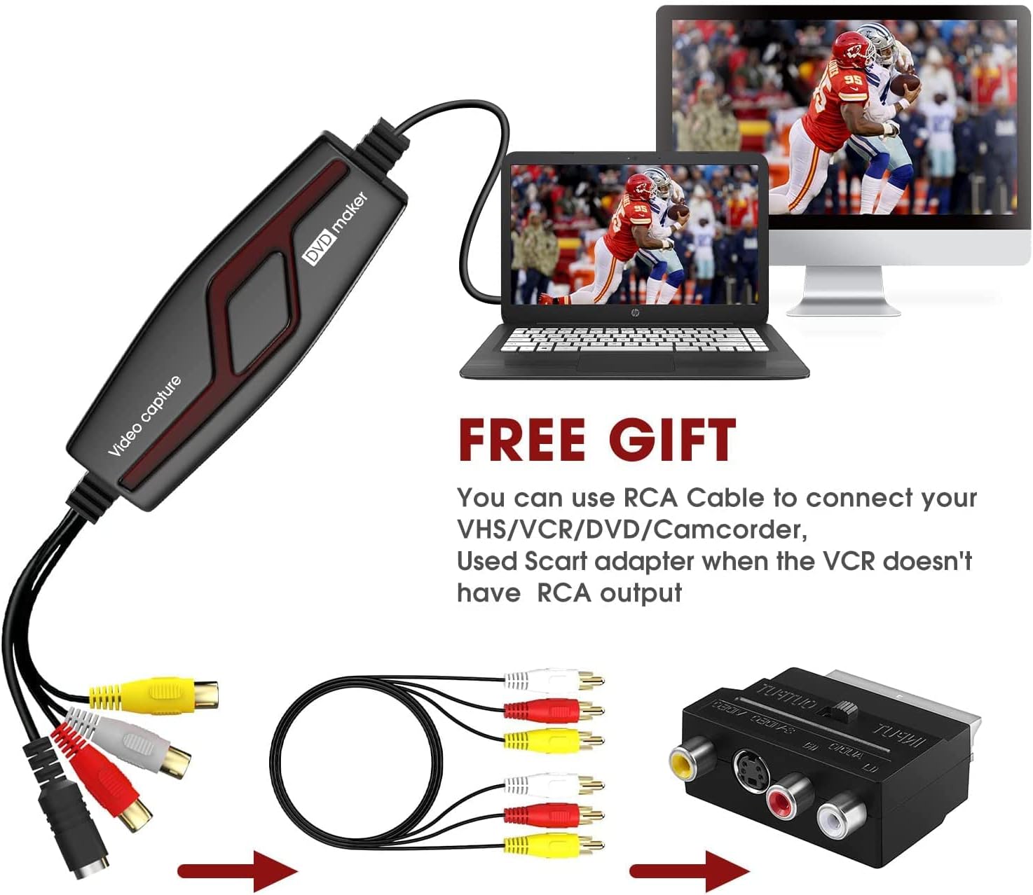 Digitnow VHS To Digital Converter – USB Video Grabber For PC Users
