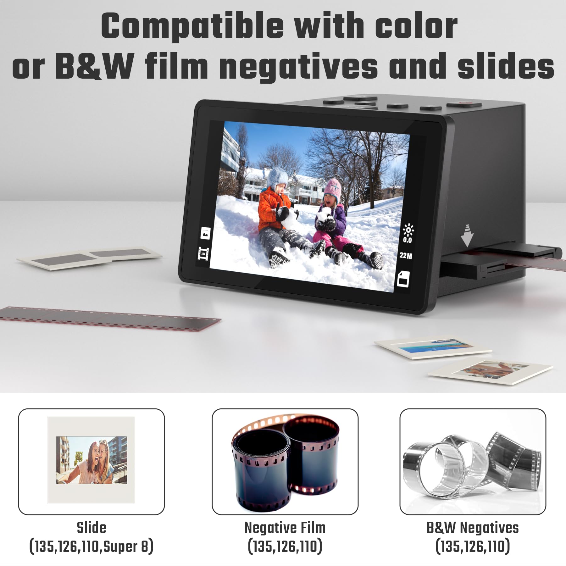 Digitnow Film to Digital Converter – 8mm Film Slide Scanner