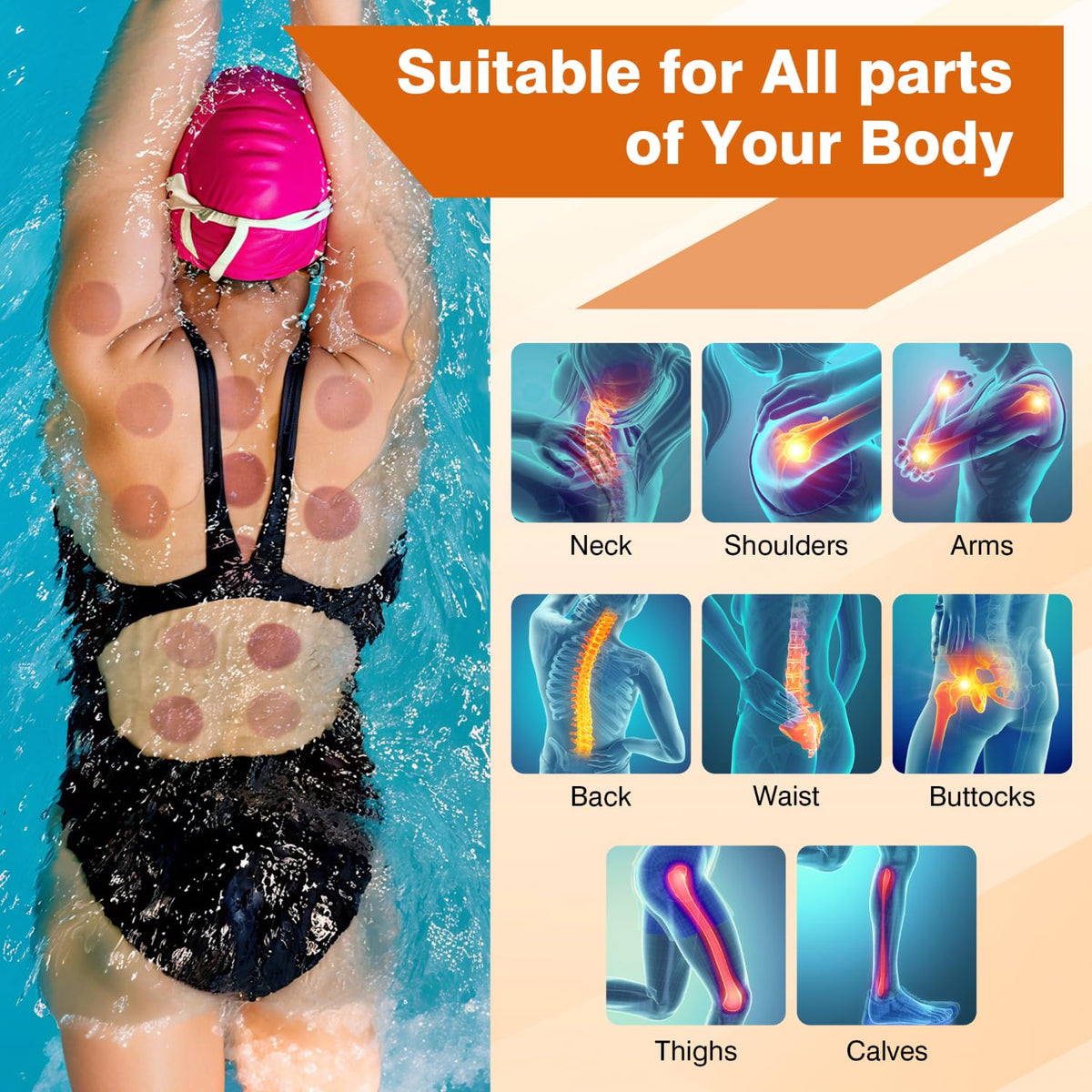 cotsoco Original 5-in-1 Cupping Kit for Massage Therapy, 20 Suction Levels & 12 Heat Settings for Muscle Relaxation and Tension, with Red Light & Heat Function, Gifts for Women, Men - 1 Pcs