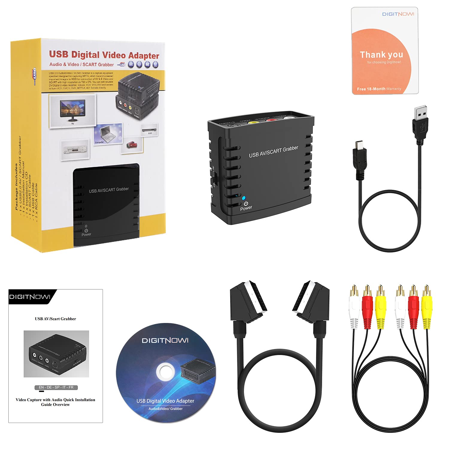 Digitnow VHS to Digital Converter – USB Video Capture Machine