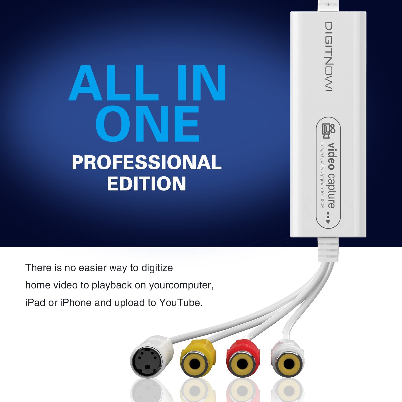 Digitnow VHS To Digital Converter – USB Video Capture Card