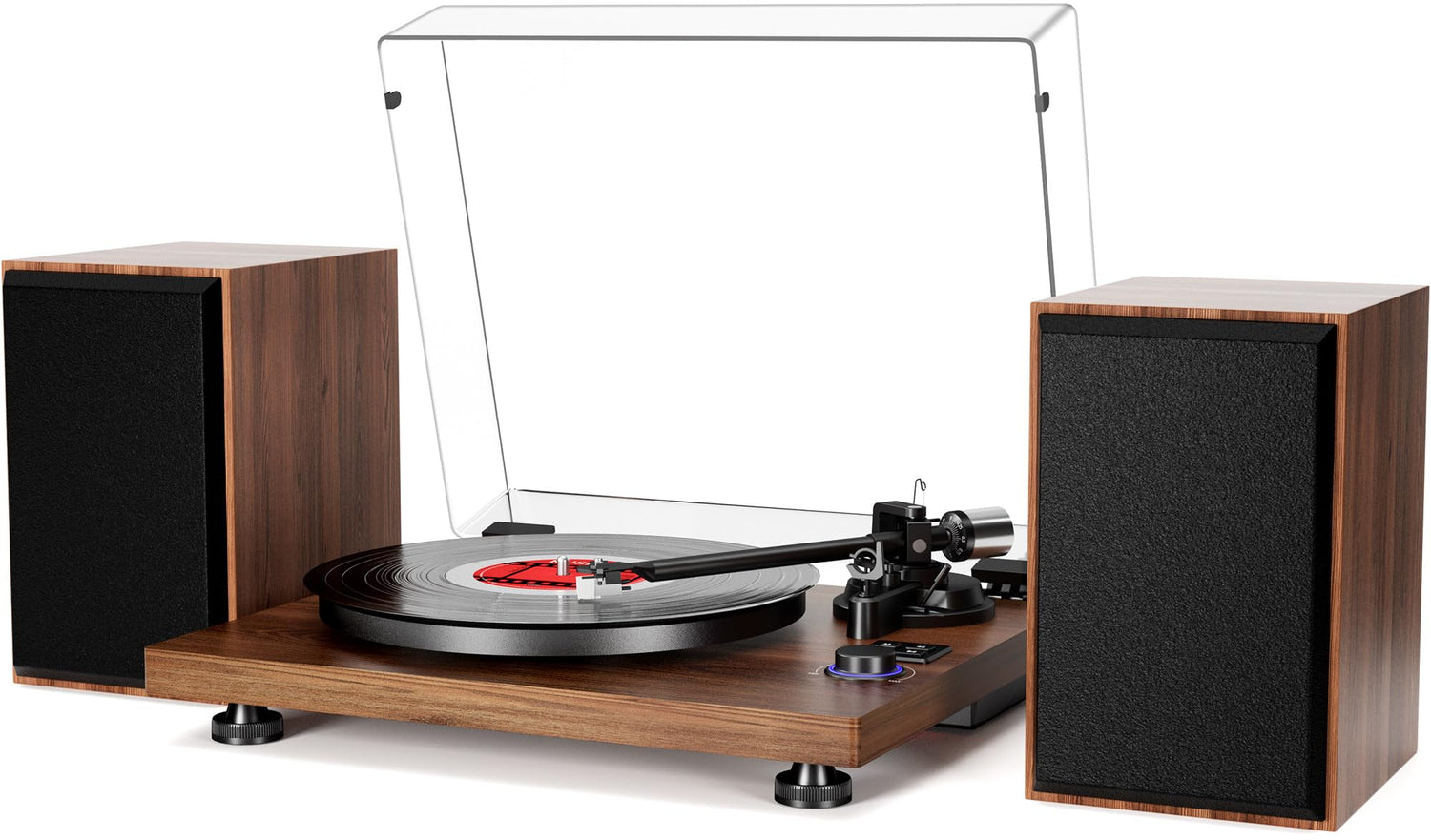 Enjoying Diverse Music Formats with a Record Player Featuring CD Cassette and Bluetooth
