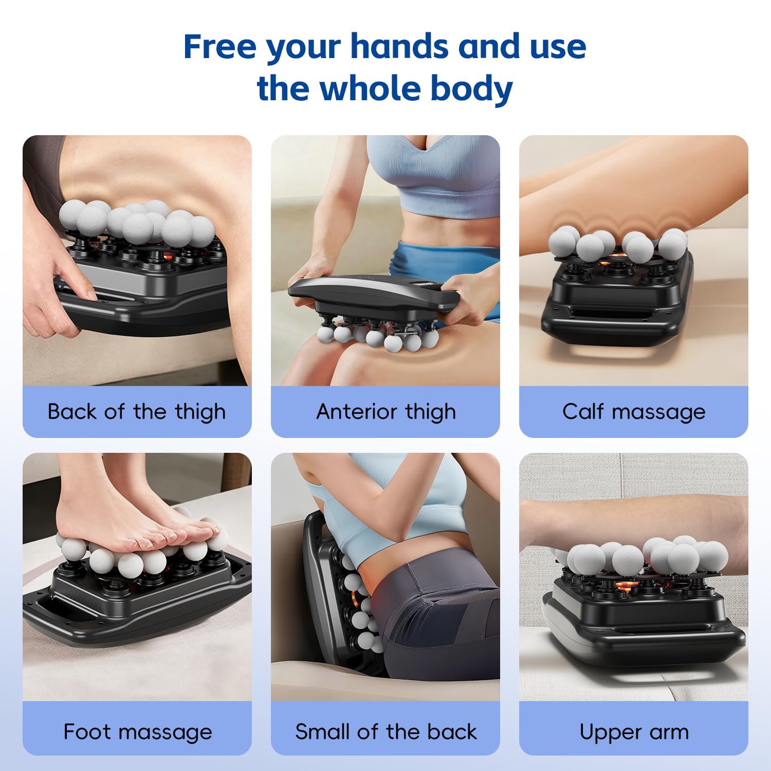 cotsoco 20-Head Massage Gun Set, Deep Tissue Percussion Massager with 9 Modes and 9 Intensities, Quiet Handheld Muscle Massager for Back, Shoulders, Legs, Foot & Body Pain Relief