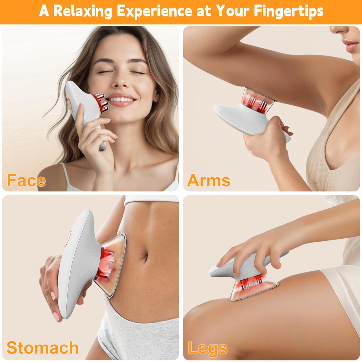 cotsoco 3-in-1 Body Sculpting Machine - Cellulite Remover Massager for Stomach, Arms, Legs, Lymph Drainage Massage & Skin Firm Tool at Home for Women