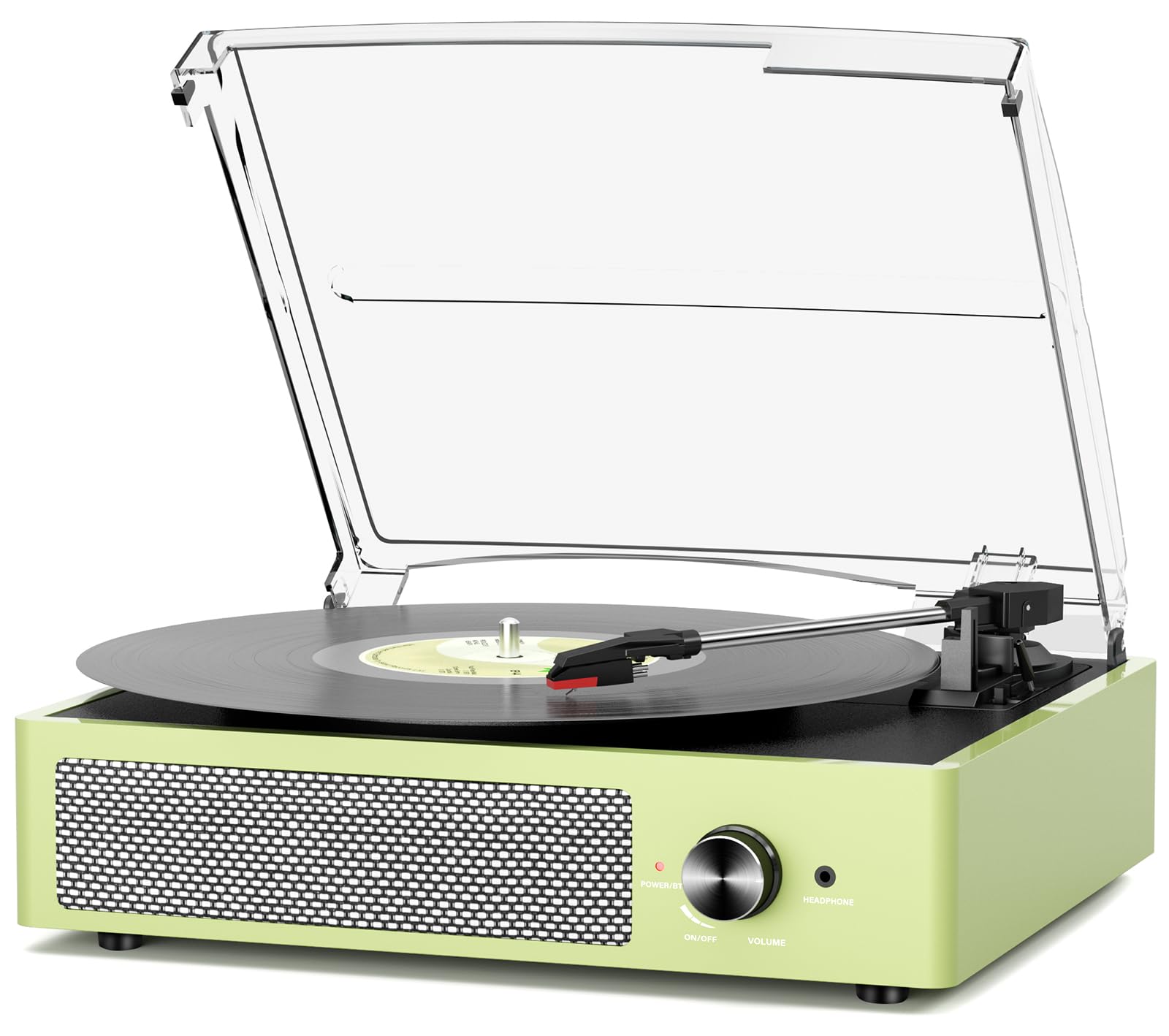 Digitnow Vinyl Player – Record Player with Bluetooth Light Green