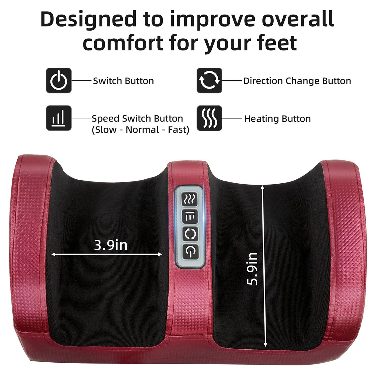 cotsoco Shiatsu Foot Massager with Heat, Electric Foot and Calf Massager