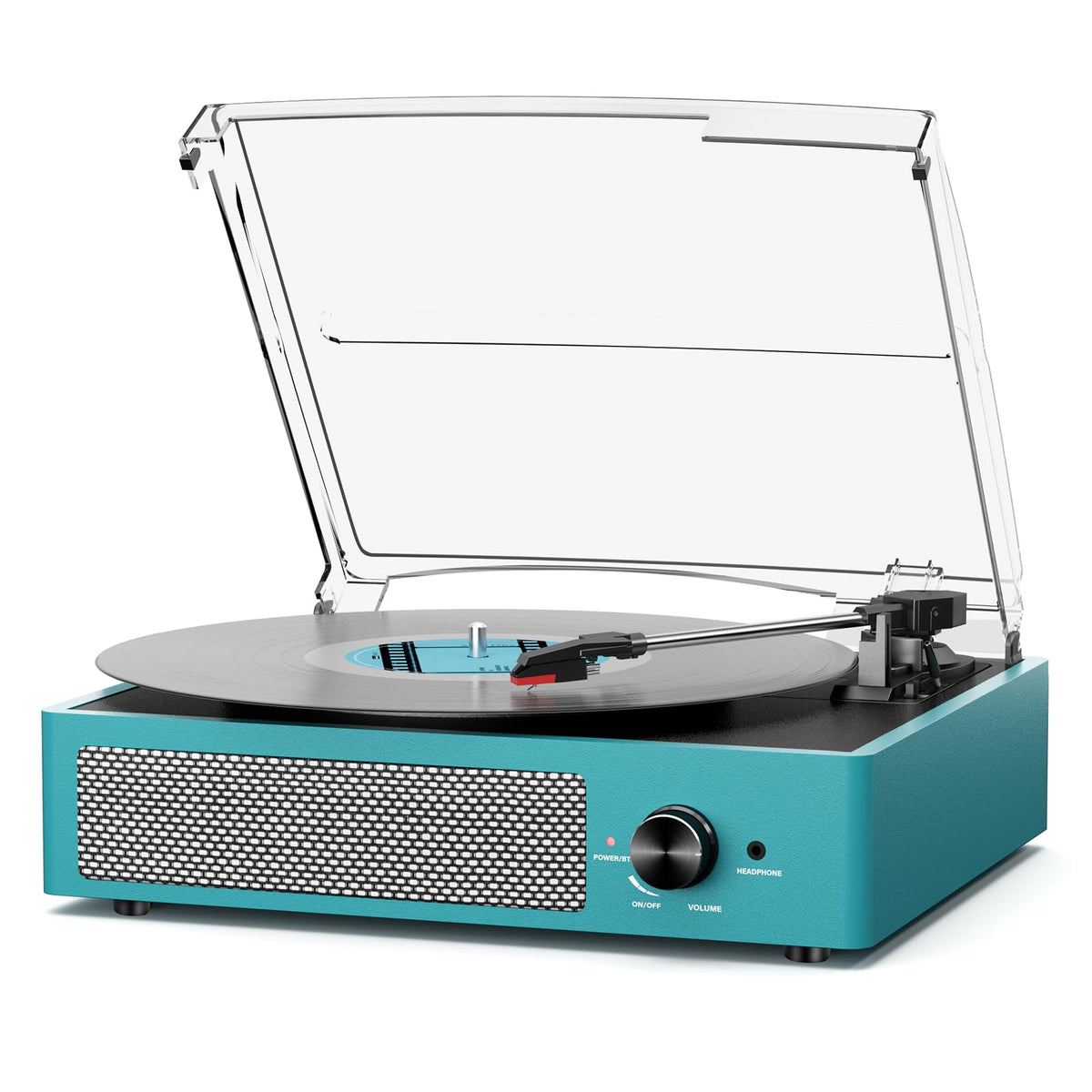 Digitnow Record Player – Vinyl Player with Bluetooth Sea Blue