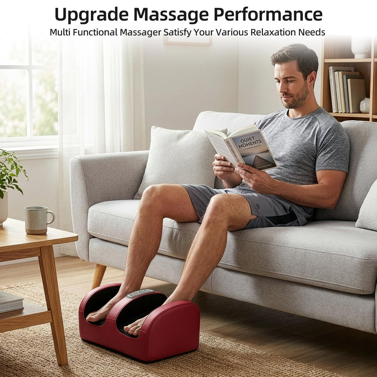 cotsoco Shiatsu Foot Massager with Heat, Electric Foot and Calf Massager