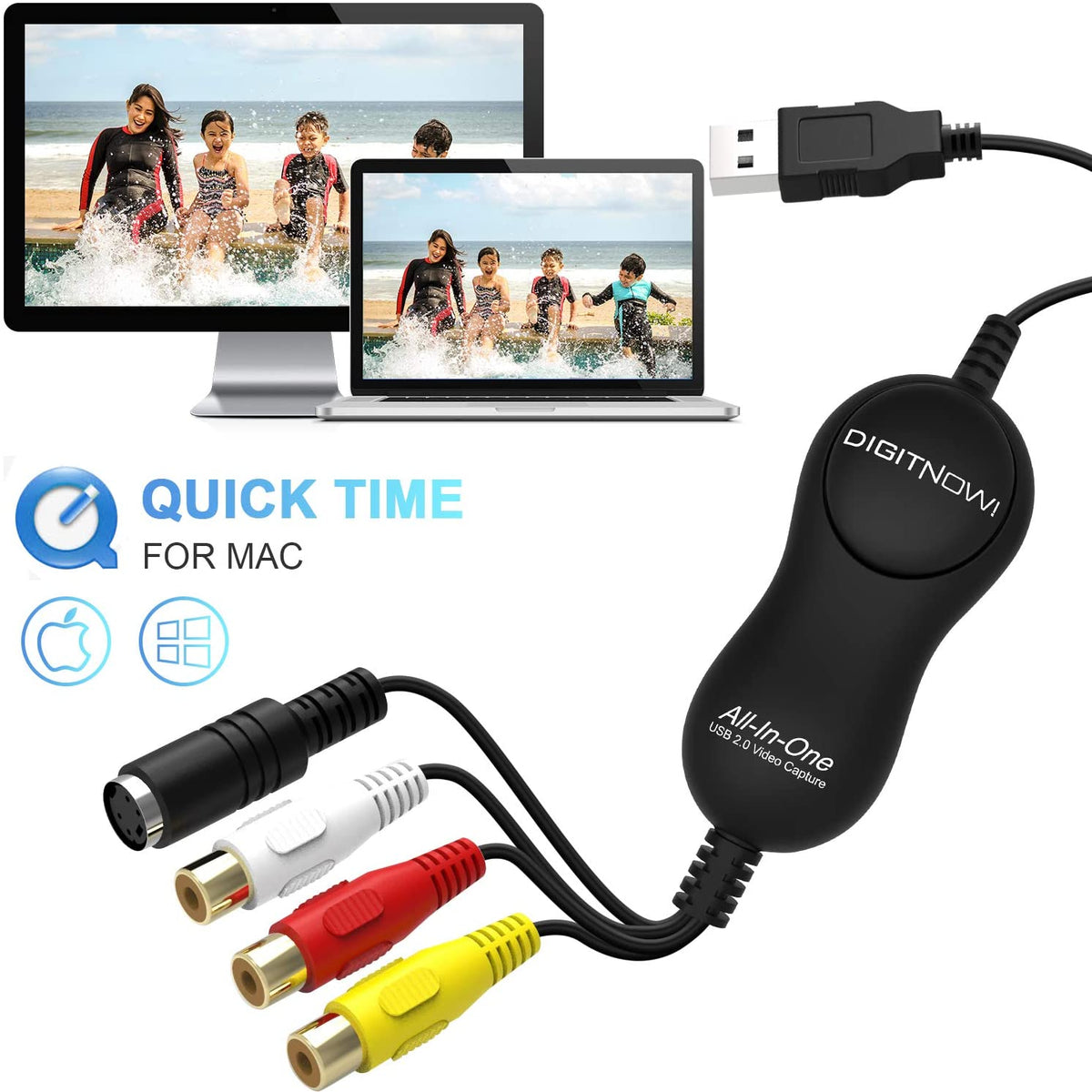 Digitnow VHS To Digital Converter – USB Video Grabber