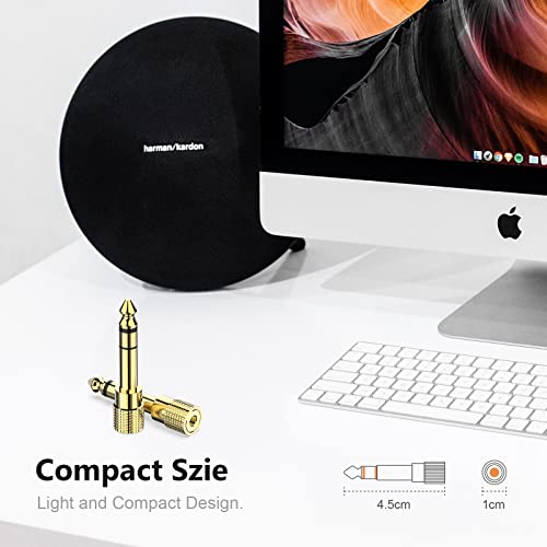 Headphone Adapter,stereo Audio Adapter Converter, Gold Plated,2 Pack