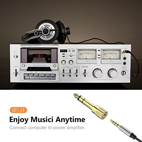 Headphone Adapter,stereo Audio Adapter Converter, Gold Plated,2 Pack