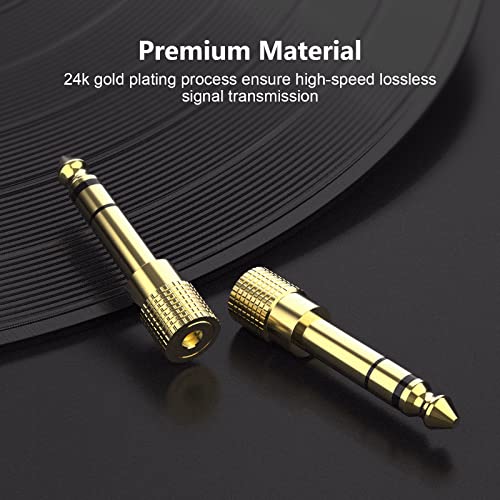 Headphone Adapter,stereo Audio Adapter Converter, Gold Plated,2 Pack