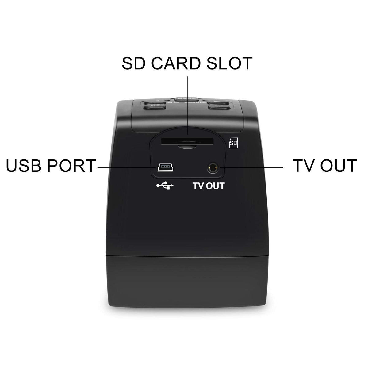 DIGITNOW 22MP All-in-1 Film & Slide Scanner, Converts 35mm 135 110 126 and Super 8 Films/Slides/Negatives to Digital JPG Photos, Built-in 128MB Memory, 2.4 LCD Screen