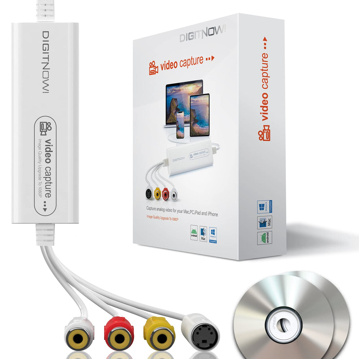 Digitnow VHS To Digital Converter – USB Video Capture Card